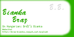 bianka braz business card